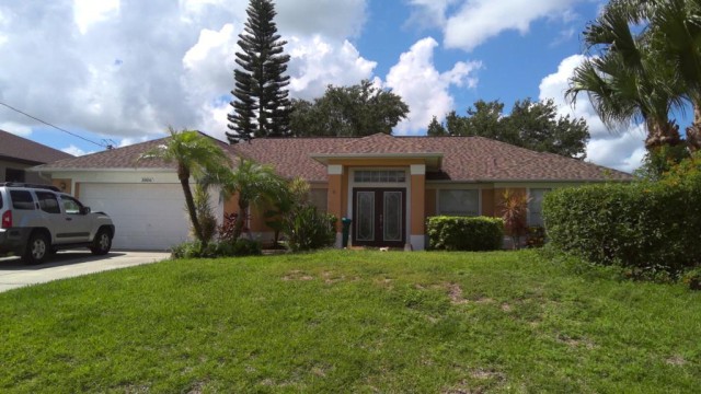 3-bed single family at 3806 SW 1ST TER, Cape Coral FL — foreclosure auction